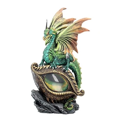 Image of Nemesis Now U2023F6 Eye Of The Dragon Green Figurine 25cm