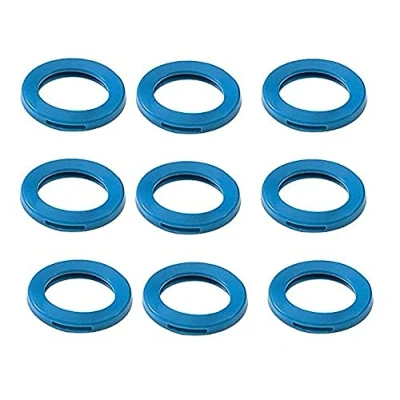 Image of Merriway BH04004 (10 Pcs) Blue Key Cap Sleeve Identifier Rings Pack of 10 Pieces