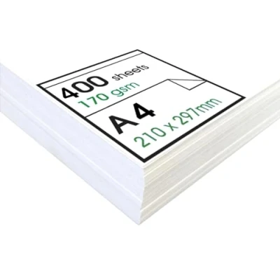 Image of Artway Enviro Recycled A4 Cartridge Paper for Drawing Ideal Dry Art Applications 170gsm (400 Sheets), White