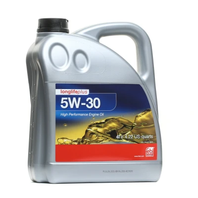 Image of SAE5W30LLP Engine oil FEBI BILSTEIN Longlife Plus 32946 5W 30 4l SKODA: Rapid Spaceback, SEAT: Alhambra II, MERCEDES BENZ: C Class Saloon