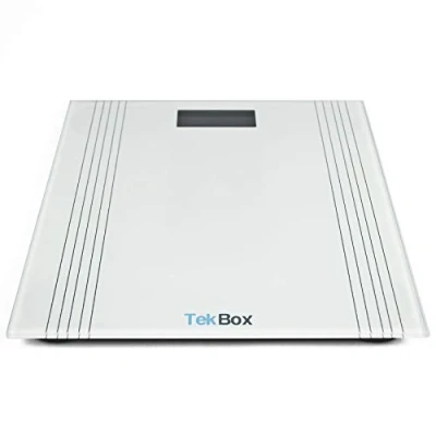 Image of Tekbox Digital Electronic Bathroom Scales Glass 180kg Weighing Scale Measures in Stones/KG/Lbs