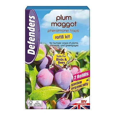 Image of Defenders Plum Maggot Pheromone Trap Refill Kit Twinpack For Bumper Crops of Plums, Damsons, and Greengages