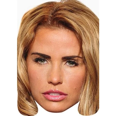 Image of FoxyPrinting Katie Price Celebrity Face Party Fancy Dress