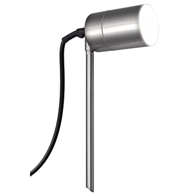 Image of Luceco Azurar Exterior Decorative GU10 Garden Spike Light, 35 Watts, IP54 Rated, Stainless Steel
