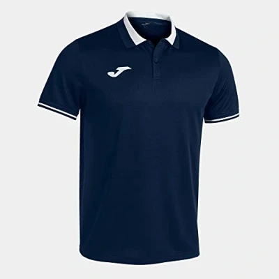 Image of Joma Men&#039;s Championship Vi Training Polo Shirt Navy and White