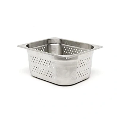 Image of Genware NEV GNP11 100 Perforated Stainless Steel Gastronorm Pan, Size 1/1, mm Deep