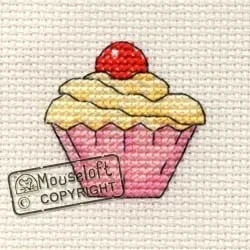 Image of Mouseloft Mini Cross Stitch Kit Cupcake, Stitchlets Collection
