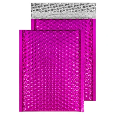 Image of Blake Purely Packaging C5+ 250 x 180 mm Peel and Seal Metallic Padded Bubble Envelopes (MBP250) Party Pink Pack of 100