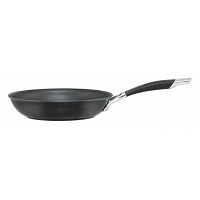 Image of Circulon Momentum Non Stick Frying Pan 22cm Induction with Oven Safe Soft Grip Handles, Dishwasher Safe, Metal Utensil Durable Cookware, Black