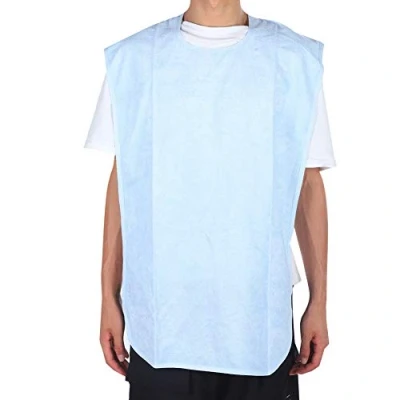 Image of Professional Adult Bib, Elderly Waterproof Mealtime Saliva Towel + Dining Apron Clothes Protector for Women &amp; Men Protect Tidy (50 * 90 1#)