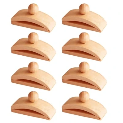 Image of Tapestry Hangers for Wall, 4/8 Pieces Wooden Quilt Hanger, Wall Holder, Blanket Hanger Clamps, Hanging Clips, Rug Clips and Display Quilts Rugs Fabric