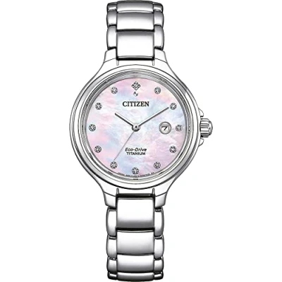 Image of Citizen Men Analogue Japanese Quartz Watch with Titanium Strap EW2680 84Y