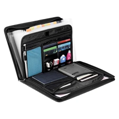 Image of Belle Vous A4 Expanding File Documents Organiser Fireproof Document Bag/Box Important Organiser/Travel Holder 12 Pocket Folder