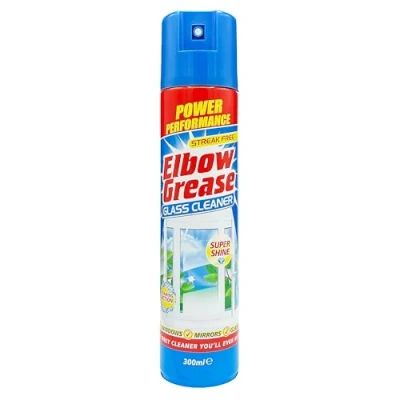 Image of Elbow Grease Glass Cleaner Aerosol Streak Free 300ml