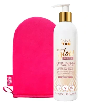 Image of Skin &amp; Tan Body Glow Blush + Mitt Bundle.