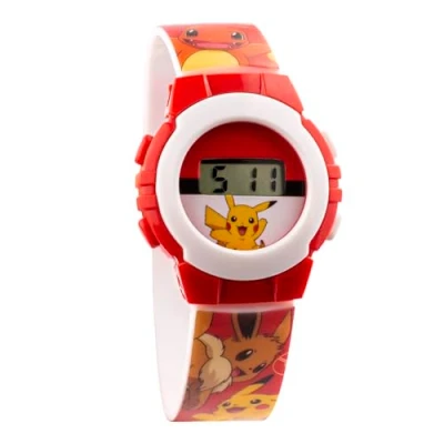 Image of Coriex Children&#039;s Watches Trendy Digital for Kids: Stylish and Practical Boys Trendsetters Time Date in Various Designs, Pokemon, Strap.