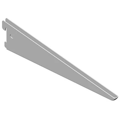 Image of Element System U beam shelving rack 2 row, pieces, 5 Dimensions, 3 colors, length 27 cm for system, wall rail, white