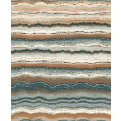 Image of Arthouse Jade Mineral Wallpaper Layered Rock Design Stunning Metallic Foil &amp; Gloss Finish with Green Red Brown Natural Colourways Organic Understated Luxurious Effect 903907