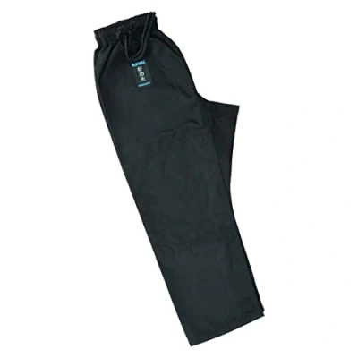 Image of Playwell Kids Elite BJJ Gi Training Pants (Trousers) Black (M2M)