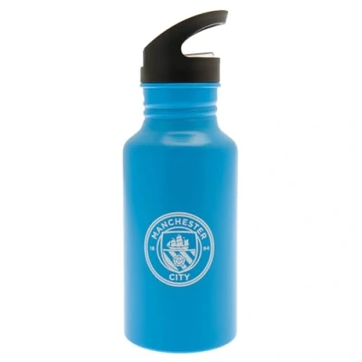 Image of Manchester City FC Haaland Aluminum Water Bottle (One Size) (Blue), Blue, 16.9 Ounces