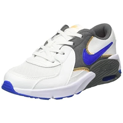 Image of NIKE Air Max Excee Sneaker, Summit White/Racer Blue Iron Grey, 11 UK