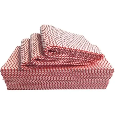 Image of LARGE JCloth Non Woven Cleaning Cloths Red 50cm X 36cm by Janit 100 Units