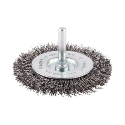 Image of Bosch 2608622007 6 mm Shank Wire Wheel with 75 Crimped