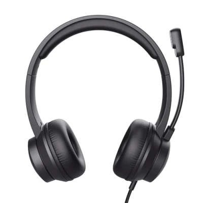 Image of Trust Ayda On Ear USB PC Headset with Mic, Lightweight Design, Adjustable Headband, 1.8m Cable, Wired Headphones Microphone for Computer, Laptop, Mac, Desktop, Home Office, Teams, Zoom Black