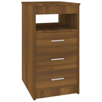 Image of vidaXL Drawer Cabinet Brown Oak 40x50x76 cm Engineered Wood