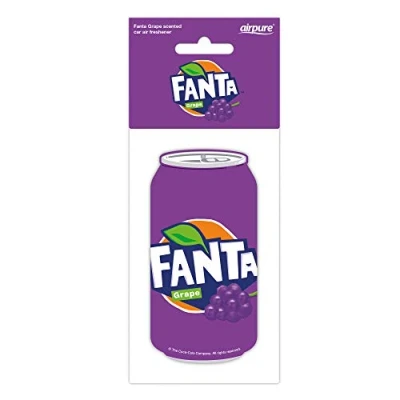 Image of FANTA GRAPE CAN Car Freshener by Airpure, Freshens Vehicle Interior Air, Fresheners For Men and Women, Fresh Scent