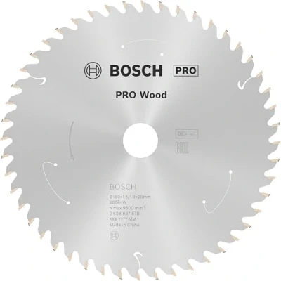 Image of Bosch Professional Circular Saw Blade Standard (for Wood, 160 x 20 1.5 mm, 48 teeth; Accessories: Cordless Saw)