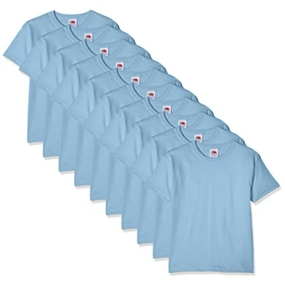 Image of FRUIT OF THE LOOM Boy&#039;s Kids 10 Pack T shirt Shirt, Blue (Sky Yt), 3 4 Years UK