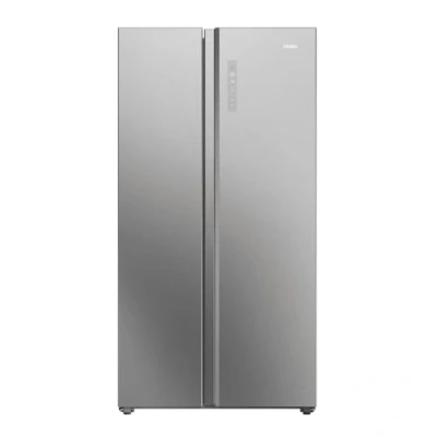 Image of Haier HSW79F18ANMM American Style Fridge Freezer SBS 90 Series 7, Silver, A Rated