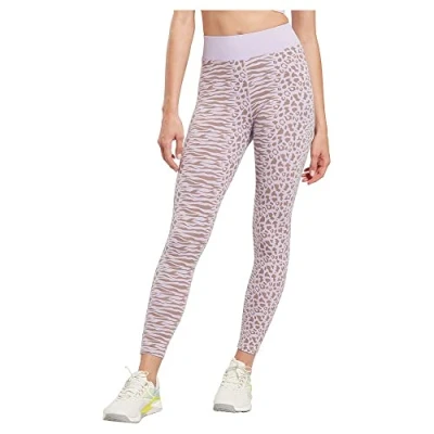 Image of Reebok Women&#039;s Modern Safari Cotton Leggings, Purple Oasis, XS
