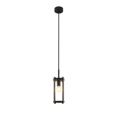 Image of Lucande outdoor pendant light Brienne, anthracite, aluminium, Ø 15cm