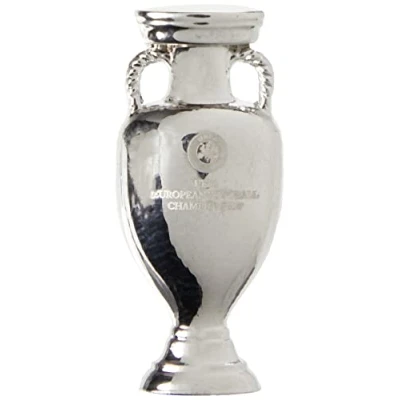 Image of UEFA EURO 2020 Badge Trophy, Unisex Adult, Grey, 30 mm