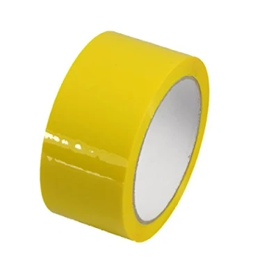 Image of Triplast 48 mm x 66 m Low Noise Packing Parcel Tape Yellow (Pack of 2)