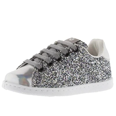Image of Victoria DEPORTIVO BASKET GLITTER women&#039;s Shoes (Trainers) in Silver