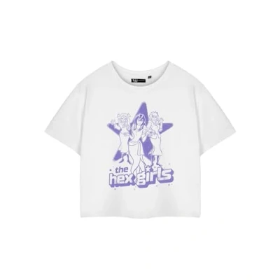 Image of Scooby Doo! White Graphic Tee Women&#039;s Hex Girls Band Classic T Shirt Cartoon Crew Neck Short Sleeve Top Casual Wear Pull On Apparel