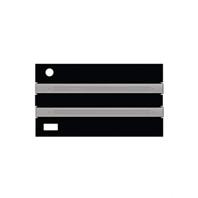 Image of iQuatics Universal/Juwel Lido 200 IV Compatible Replacement Flap Set with Skimmer/Feeder Holes, Black ABS Pinseal