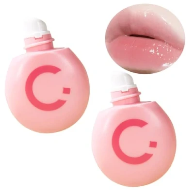 Image of 2Pcs Squalane + Amino Acids Lip Balm, All Day Moisture Care, Sunblock, Small and Portable, Balm Good for Dry Lips (Rose Scent)