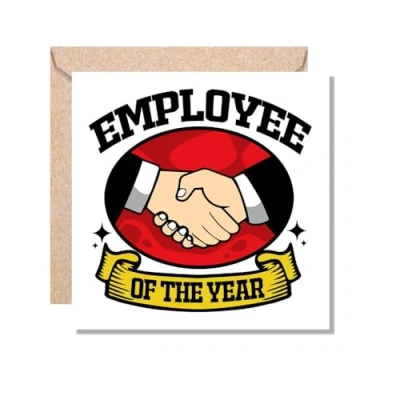 Image of MUGGZ Work Colleague/Friend Funny Gift Card Employee of The Year Giftset Made in UK