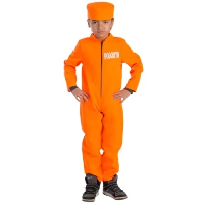 Image of Dress Up America Kid&#039;s Prisoner Costume Beautiful Set for Role Play