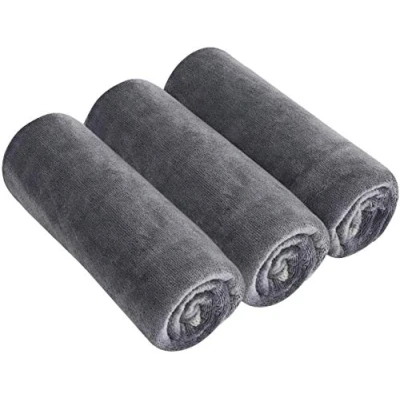 Image of BW&amp;HM Microfibre Gym Towels Sports Towel Sweat Workout Quick Dry Super Absorbent For Fitness Yoga Men Women 40cm x 80cm 3 Pack Grey