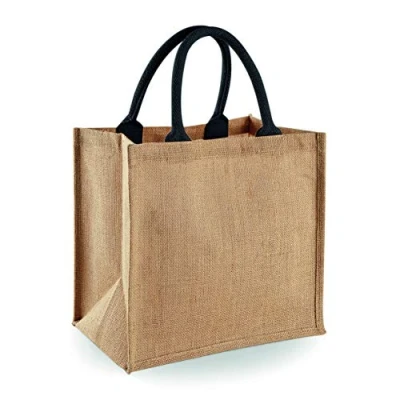 Image of Westford Mill W413 Jute Midi Tote Bag