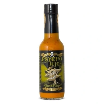 Image of Psycho Juice Mustard Ghost Pepper Hot Chilli Sauce 148ml