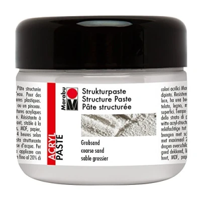 Image of Marabu 122625814 Structure Paste Coarse Sand, White, 225 ml