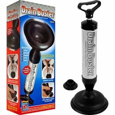 Image of NEW POWERFUL MULTI DRAIN BUSTER PLUNGER TOILET SINK CLOG SUCKER REMOVER