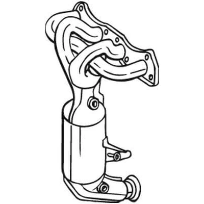 Image of 18407563247 Catalytic Converter Bosal 090 816 Euro 4 with mounting parts towbar set (Including e set) MINI: Hatchback, Clubman
