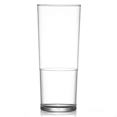 Image of Elite In2stax Hiball Tumblers 12oz / 340ml Case of 24 Polycarbonate Glasses, Stackable Glasses